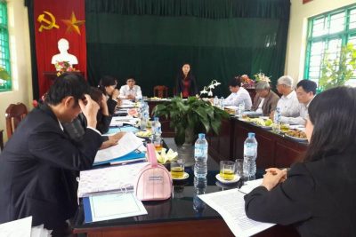 Đón Đoàn Kiểm tra pháp chế của Huyện