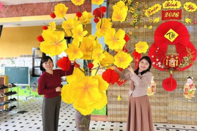 VIDEO CÔNG TÁC CHUẨN BỊ CHƯƠNG TRÌNH “BÉ VUI ĐÓN TẾT” TRƯỜNG MẦM NON NGUYÊN LÝ