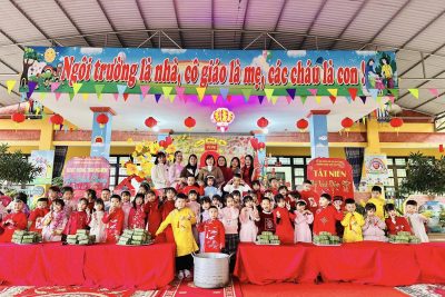 HOẠT ĐỘNG TRẢI NGHIỆM “BÁNH CHƯNG XANH – TẾT AN LÀNH” TẠI TRƯỜNG MẦM NON NGUYÊN LÝ