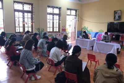 TRƯỜNG MẦM NON XÃ NGUYÊN LÝ THAM GIA SINH HOẠT CHUYÊN MÔN LIÊN TRƯỜNG TẠI TRƯỜNG MẦM NON XÃ HÒA HẬU