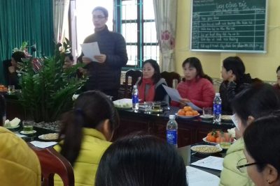 HỘI NGHỊ BỎ PHIẾU TÍN NHIỆM BỔ NHIỆM LẠI CBQL NHIỆM KỲ 2017 – 2022