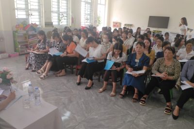 TRƯỜNG MẦM NON XÃ NGUYÊN LÝ THAM GIA SINH HOẠT CHUYÊN MÔN LIÊN TRƯỜNG TẠI TRƯỜNG MẦM NON VĨNH TRỤ A