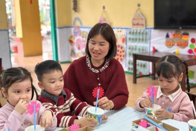 TẠO HÌNH “MÓN QUÀ TẶNG MẸ” NHÂN NGÀY QUỐC TẾ PHỤ NỮ 8/3