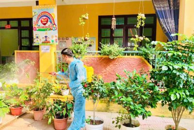 TRƯỜNG MẦM NON NGUYÊN LÝ PHUN THUỐC MUỖI PHÒNG CHỐNG DỊCH BỆNH